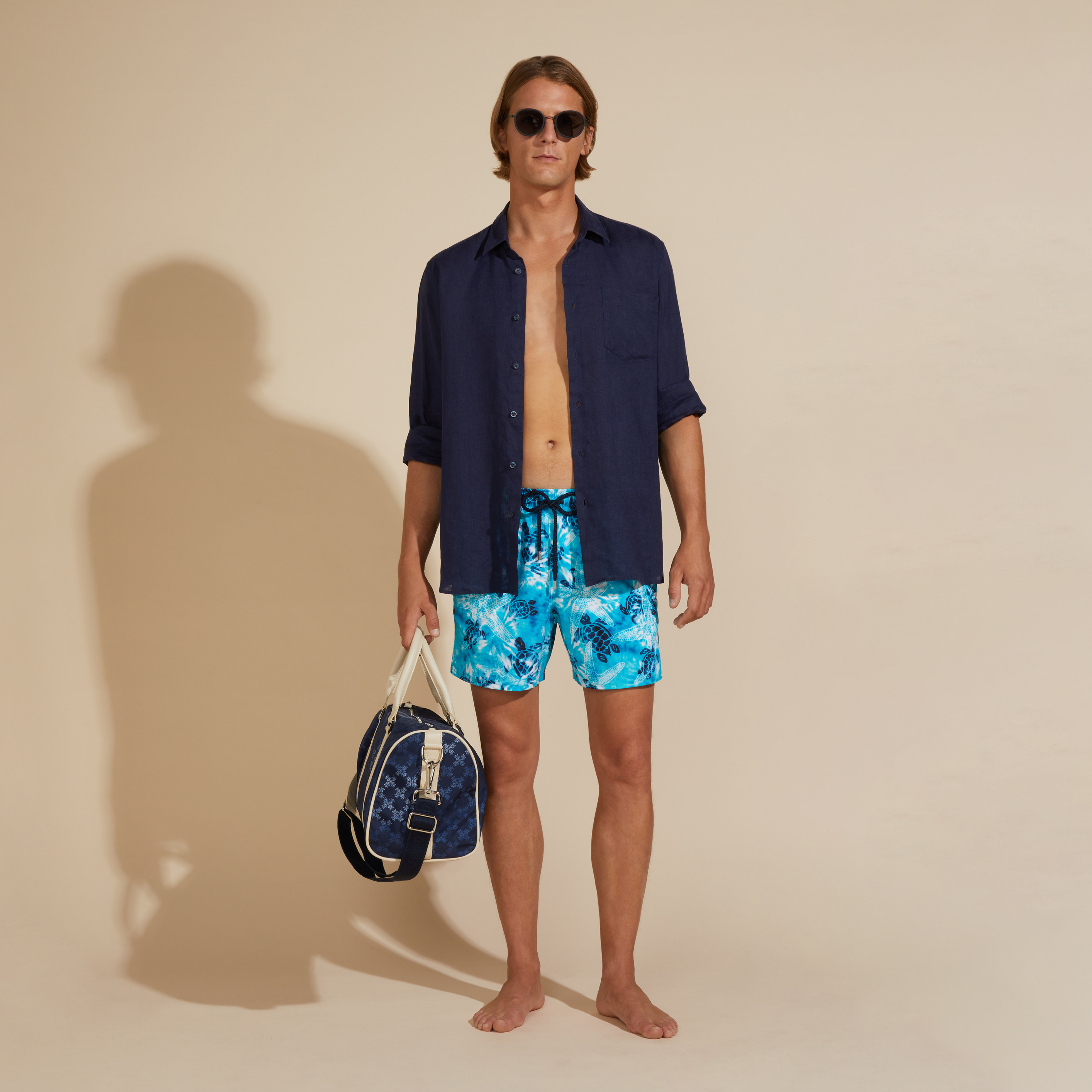 Chemise en lin homme unie