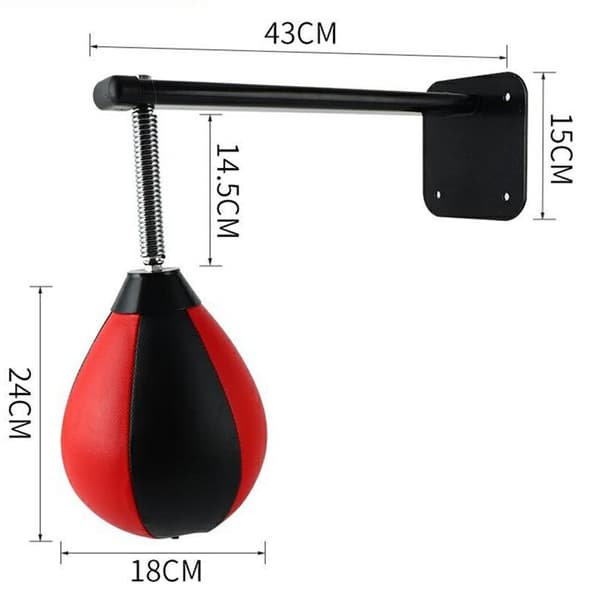 Veggmontert Boxing Speedbag Sanda Ball Pære Ball Kampsport Bokseball