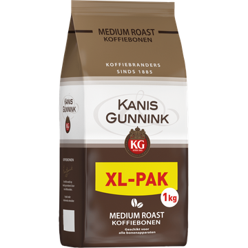 Kanis & Gunnink Medium Roast Koffiebonen XL-Pak 1000 g