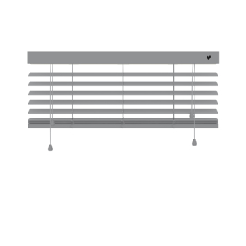 vtwonen houten jaloezie 50 mm grijs (kleurnr. 956) 120x180 cm (bxh)