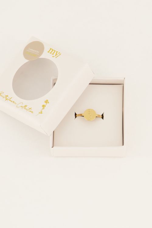 Birth Flower ring