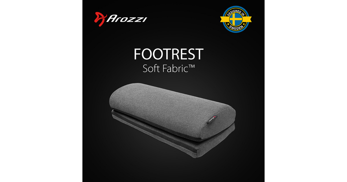 ArozziFootrest - Soft Fabric - Dark Grey voetensteun  (Donkergrijs)