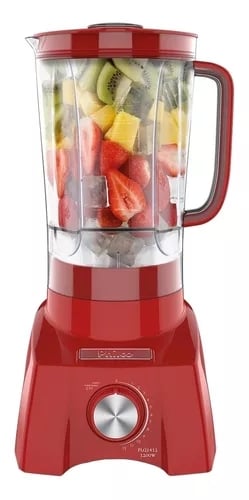 Liquidificador Philco PLQ1412V 3 L vermelho com jarra de acr&iacute;lico 127V