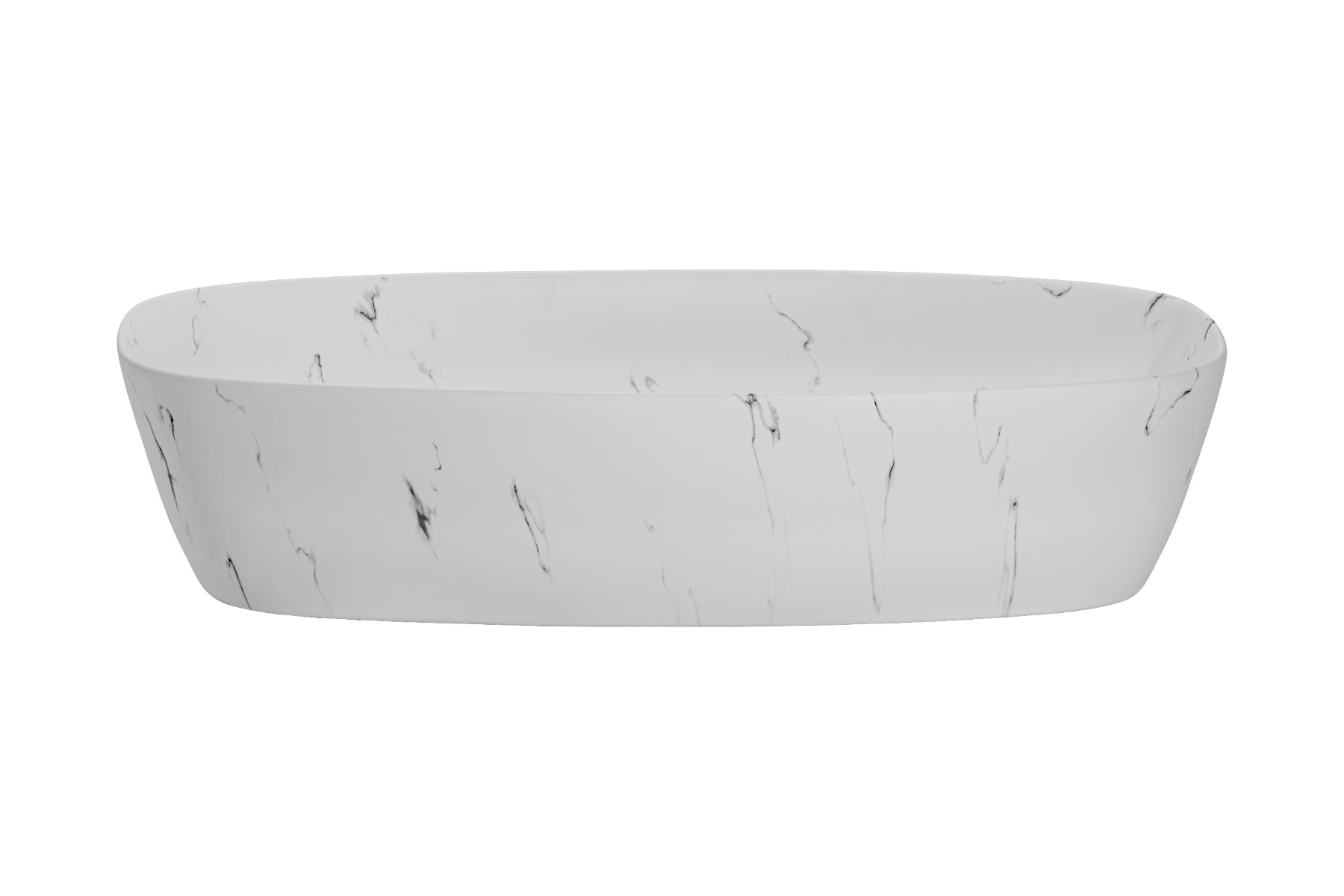 Comad Megi wastafel 61x15cm wit marmer