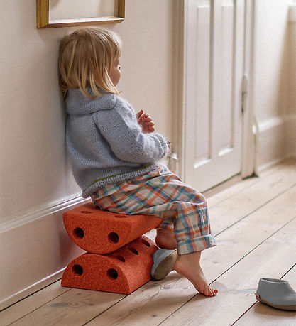 MODU Kinderhocker - 4 Teile - Burnt Orange/Dusty Green