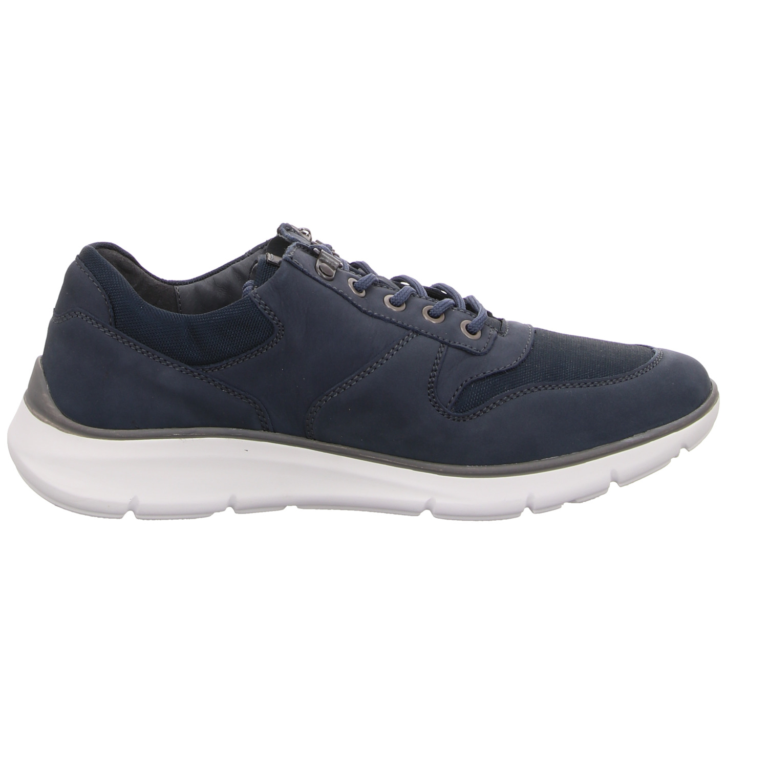 Waldläufer Schnürhalbschuh blau