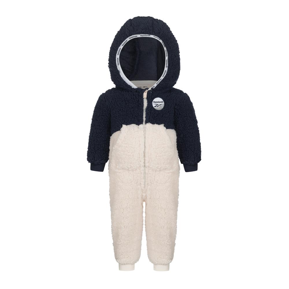 Reebok Combinaisons en Sherpa Blanc/Marine Mixte Bébé Reebok Sherpa Coverall