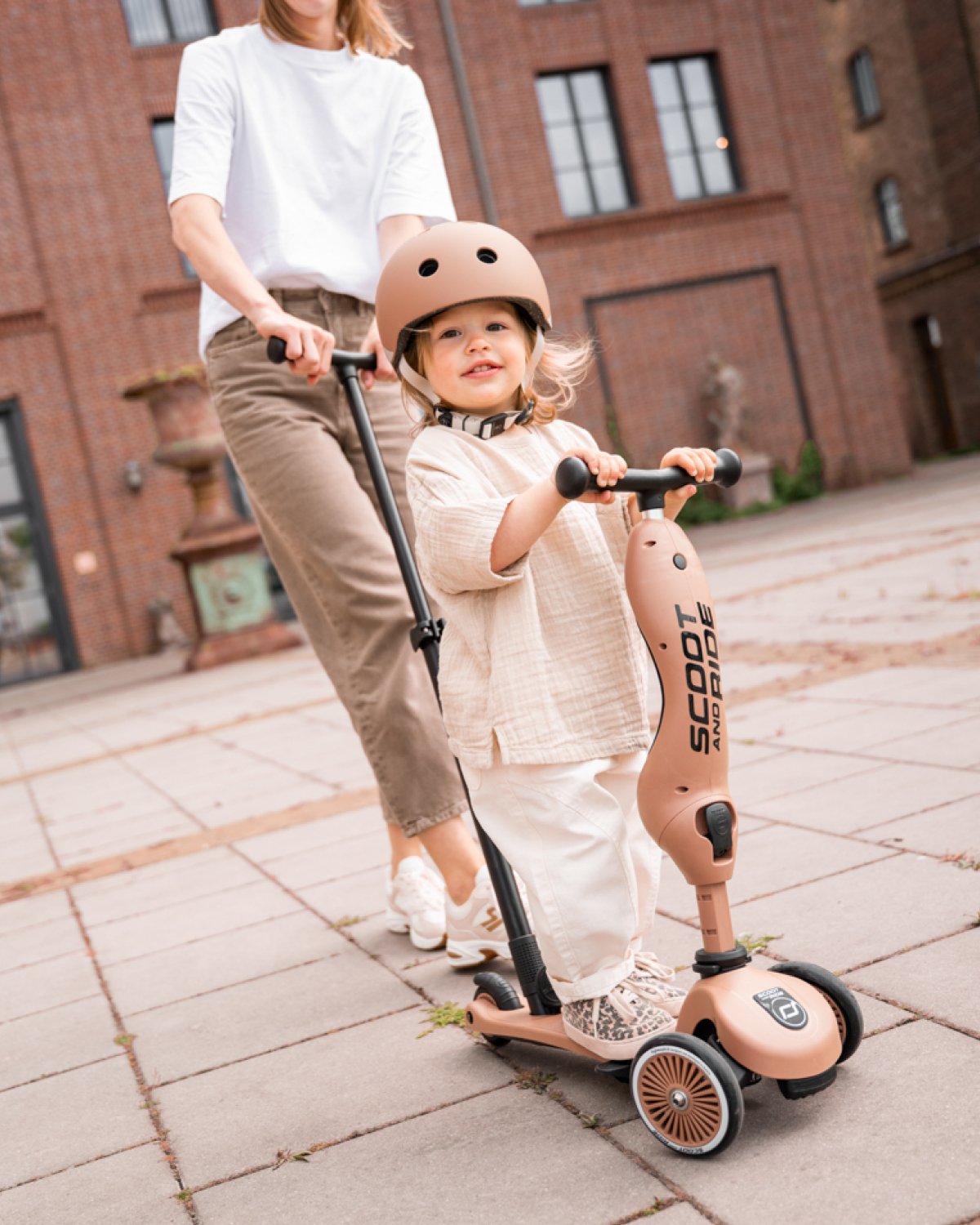 Sparkesykkel og Løpesykkel M/ Foreldrehåndtak | Scoot and Ride Highwaykick 1 Push & Go