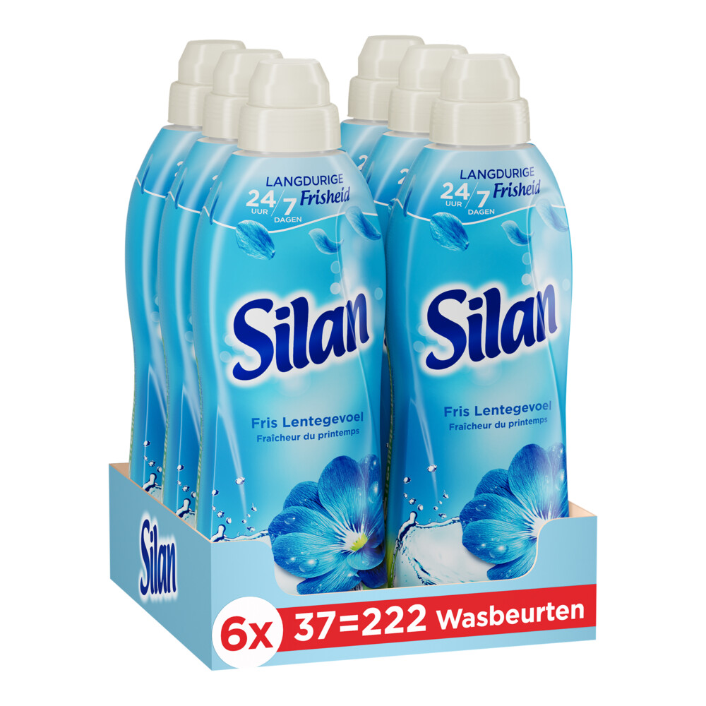6x Silan Wasverzachter Fris Lentegevoel 37 Wasbeurten851 ml