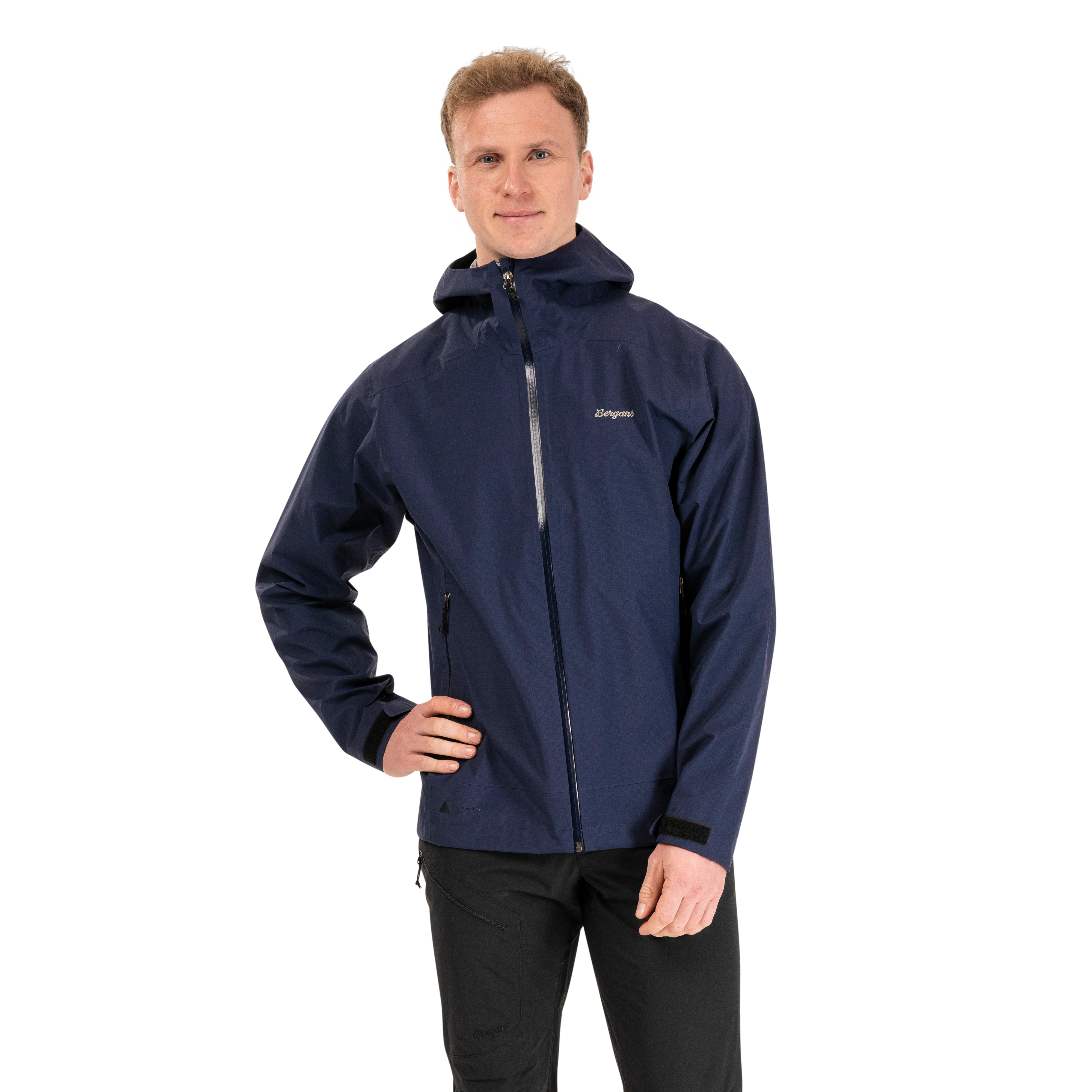 Essentials 3L Shell Jacket Men Navy Blue