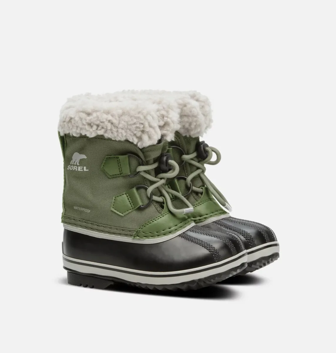Sorel Childrens Yoot Pac Nylon Boot Wp Hiker Green