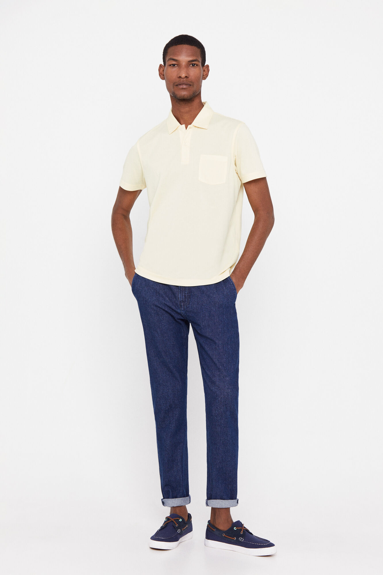 Camisa polo Coolmax - Amarela