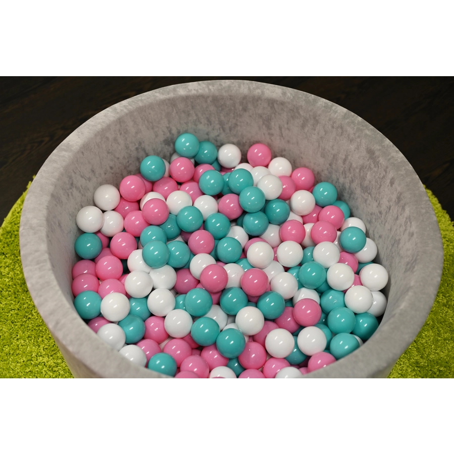 knorr toys® Bällebad soft Grey 300 balls rosecremelightblue