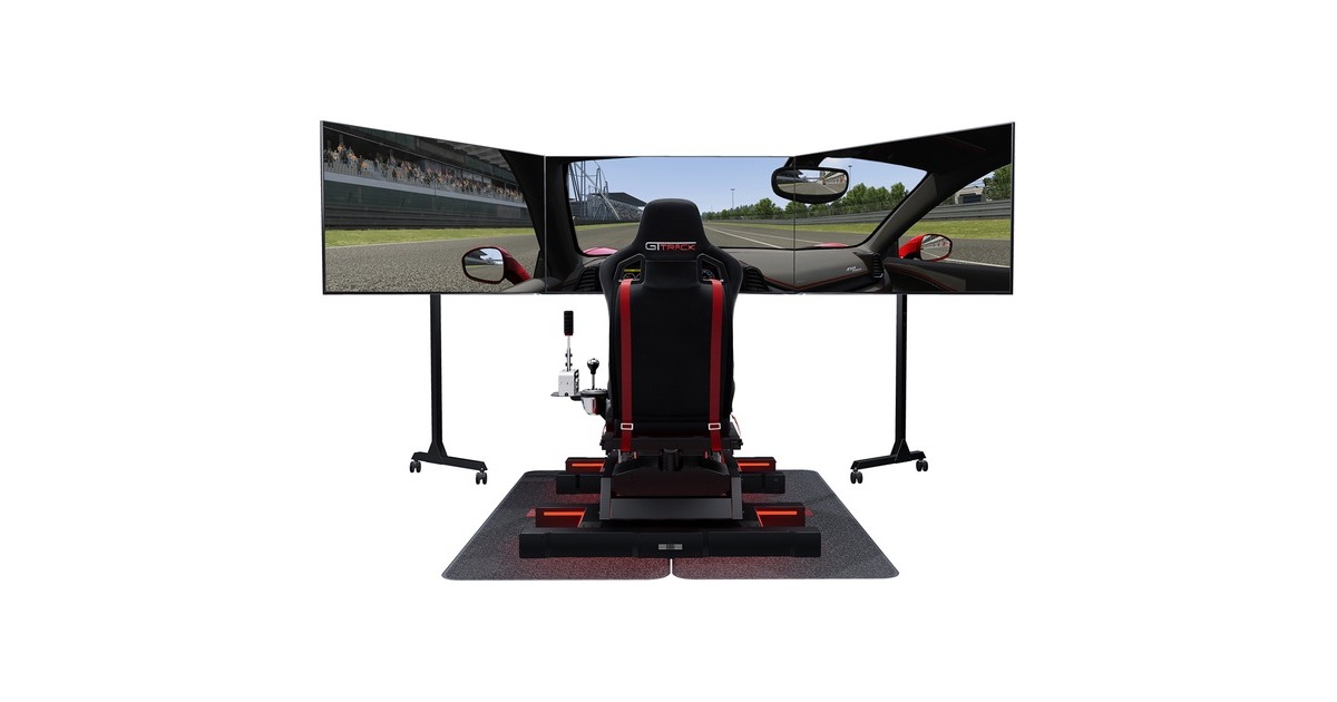 Next Level RacingFree Standing Triple Monitor Stand bevestiging  (Zwart)