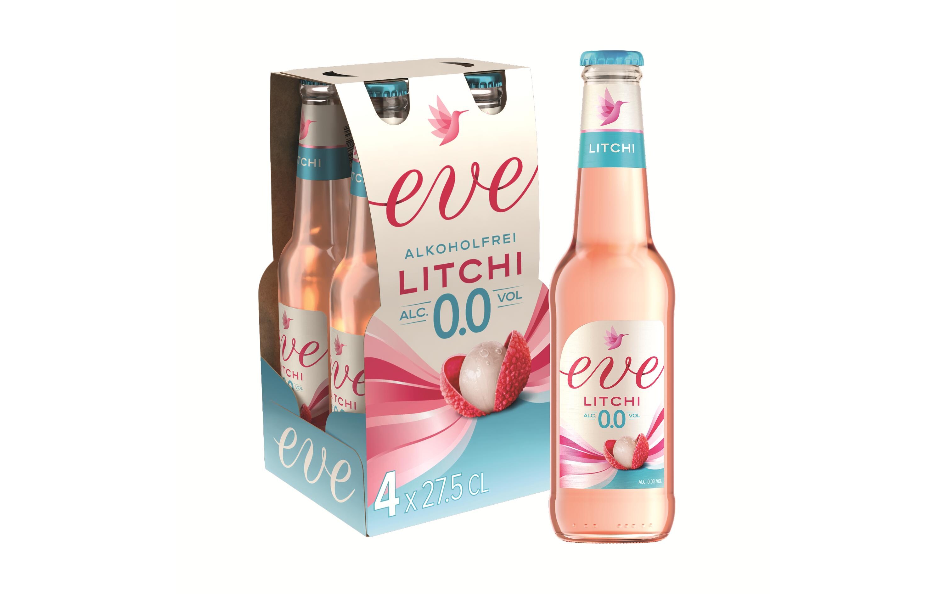 Litchi 0.0% 4 x 0.275 lAlkoholfreies Biermix-Getränk