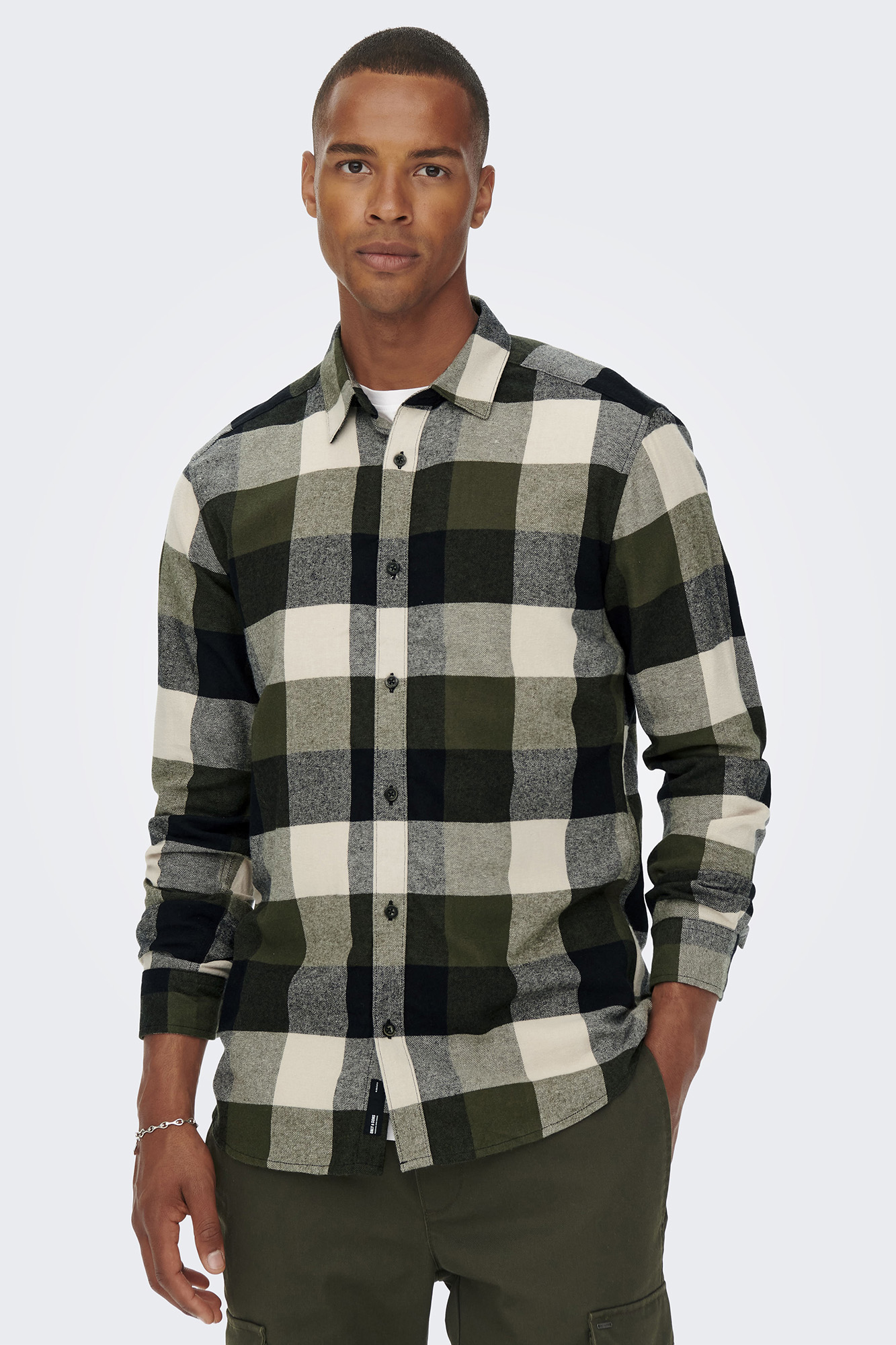 Camisa com estampa xadrez