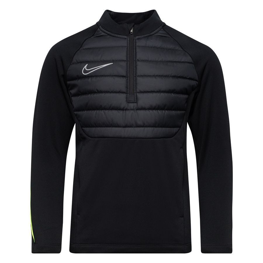 Nike Maillot d'Entraînement Therma-FIT Academy Drill Winter Warrior - Noir/Jaune Fluo/Argenté Enfant