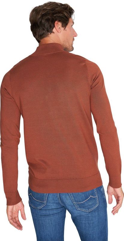 Mario Russo Mario Russo Half Zip Sweater picante M