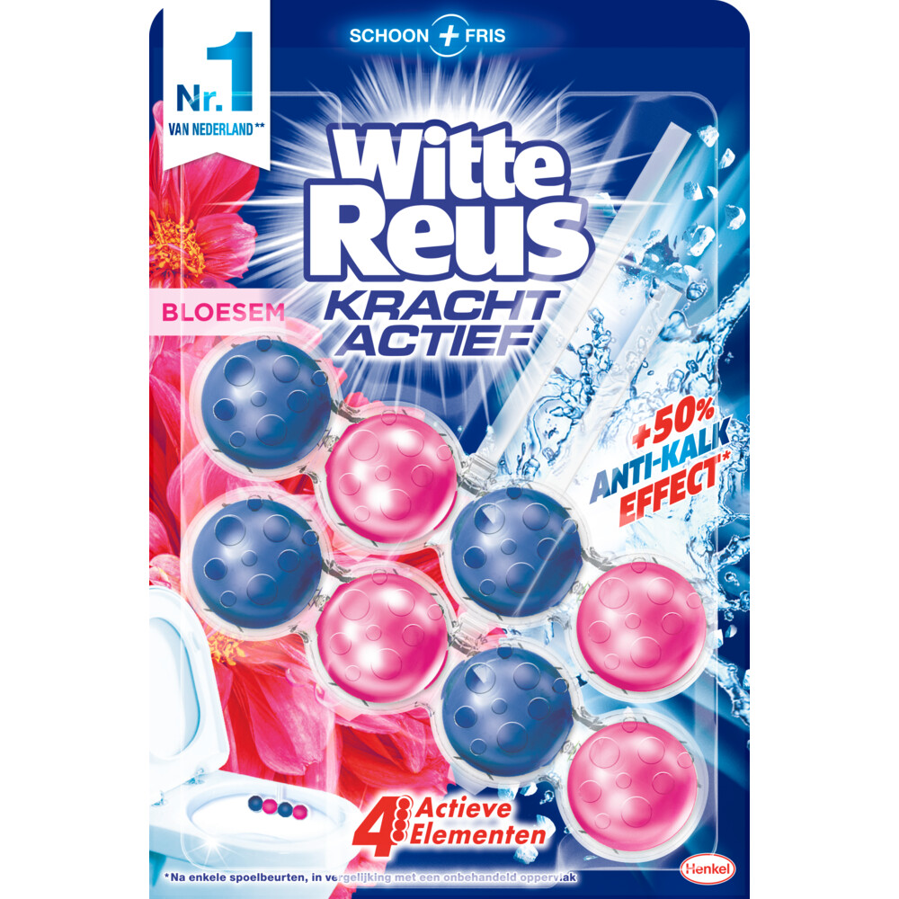 Witte Reus Toiletblok Kracht Actief Bloesem2 stuks