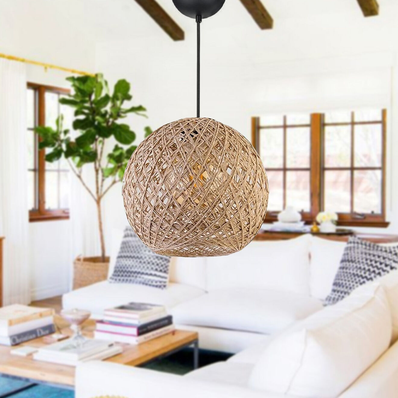 Opviq Suspension Ayd beige - 24x24x26 cm
