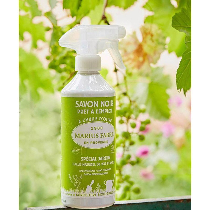 Savon noir prêt à l'emploi Spécial Jardin Marius Fabre - Spray de 500 ml