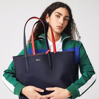 Sac cabas Anna réversible bicolore Sacs à main & Cabas - Bleu - Lacoste - Femme
