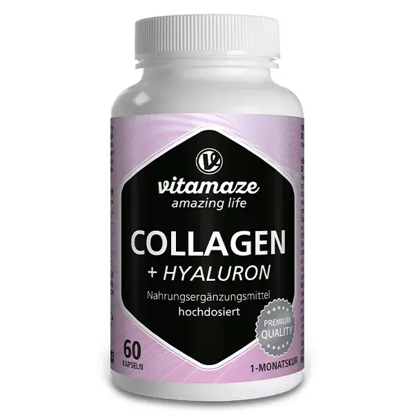 Vitamaze Colágeno 600mg + Ácido Hialurônico 60 cápsulas