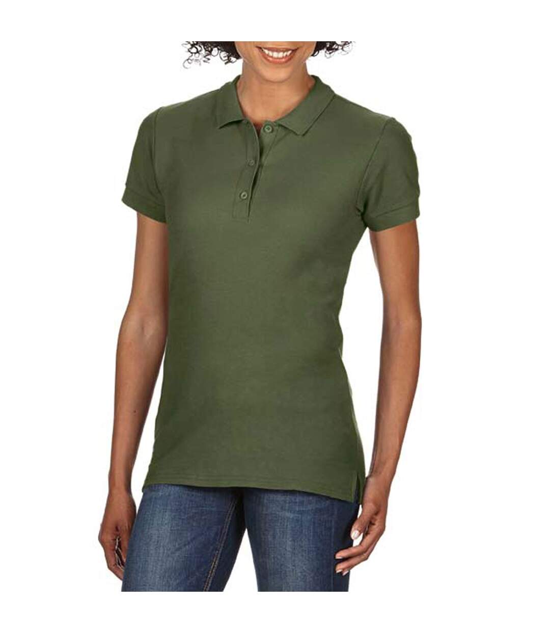 Gildan - Polo sport 100% coton - Femme (Kaki) - UTBC3195