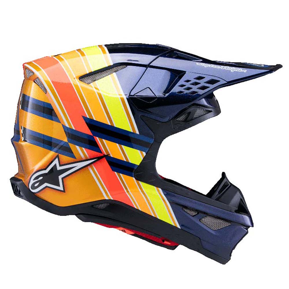 Alpinestars - Casque S-M10 TLD Edition 25 Bleu foncé / Orange / Jaune fluo / Rouge