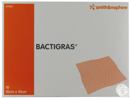 Smith&Nephew Bactigras Pansement Gras Stérile 10x10cm Pièces 10 (7457)