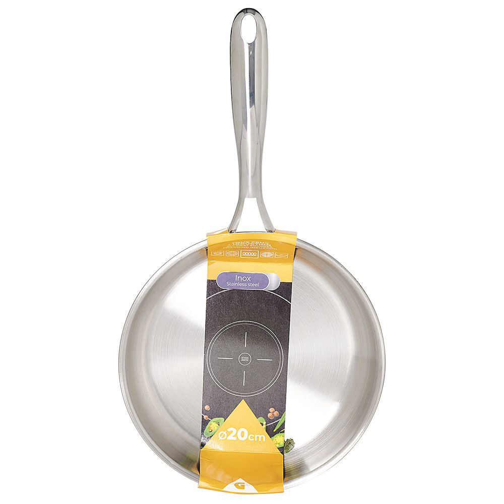 Poêle inox gris Ø20cm