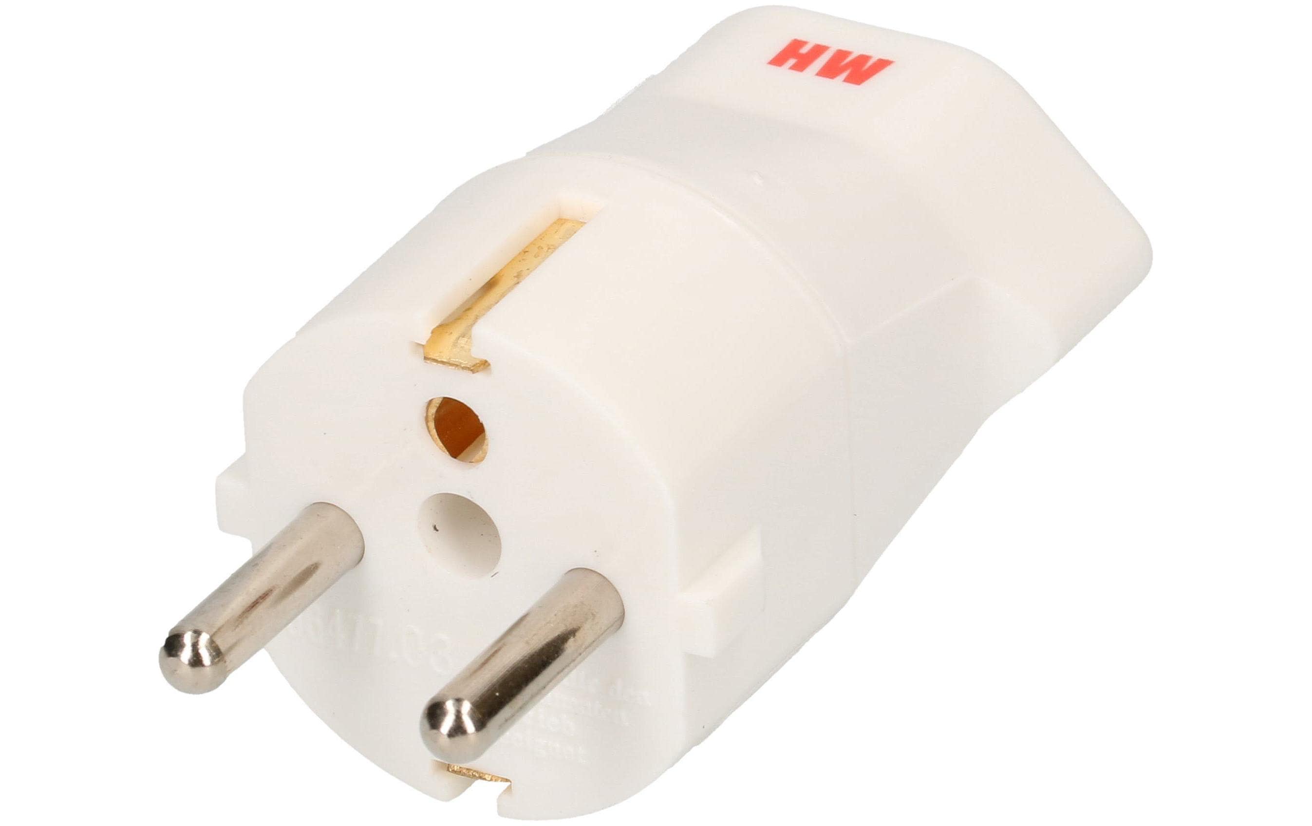 Reiseadapter CH – EU T23 - SchukoReiseadapter Schweiz T23 Stecker / Deutschland Schuko