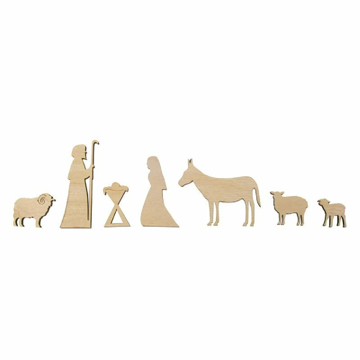 Rayher Décor Crèche en Bois