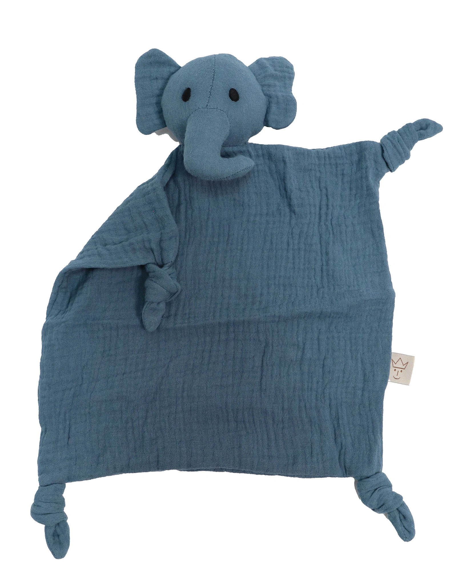 Schnuffeltuch ELEFANT in blau