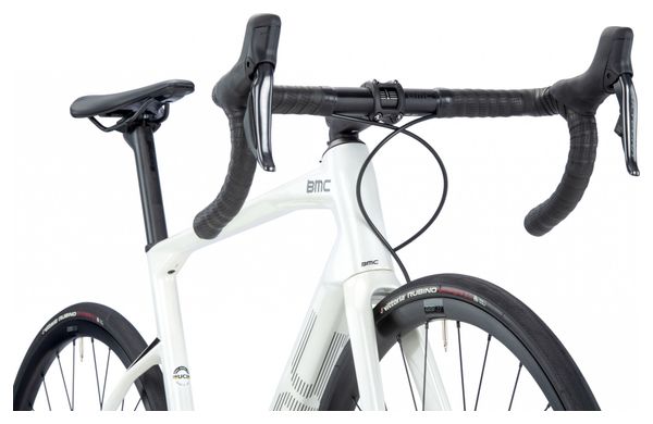 Vélo de Route BMC Roadmachine Three Shimano Ultegra Di2 12V 700 mm Blanc Metallic Off-White 2023