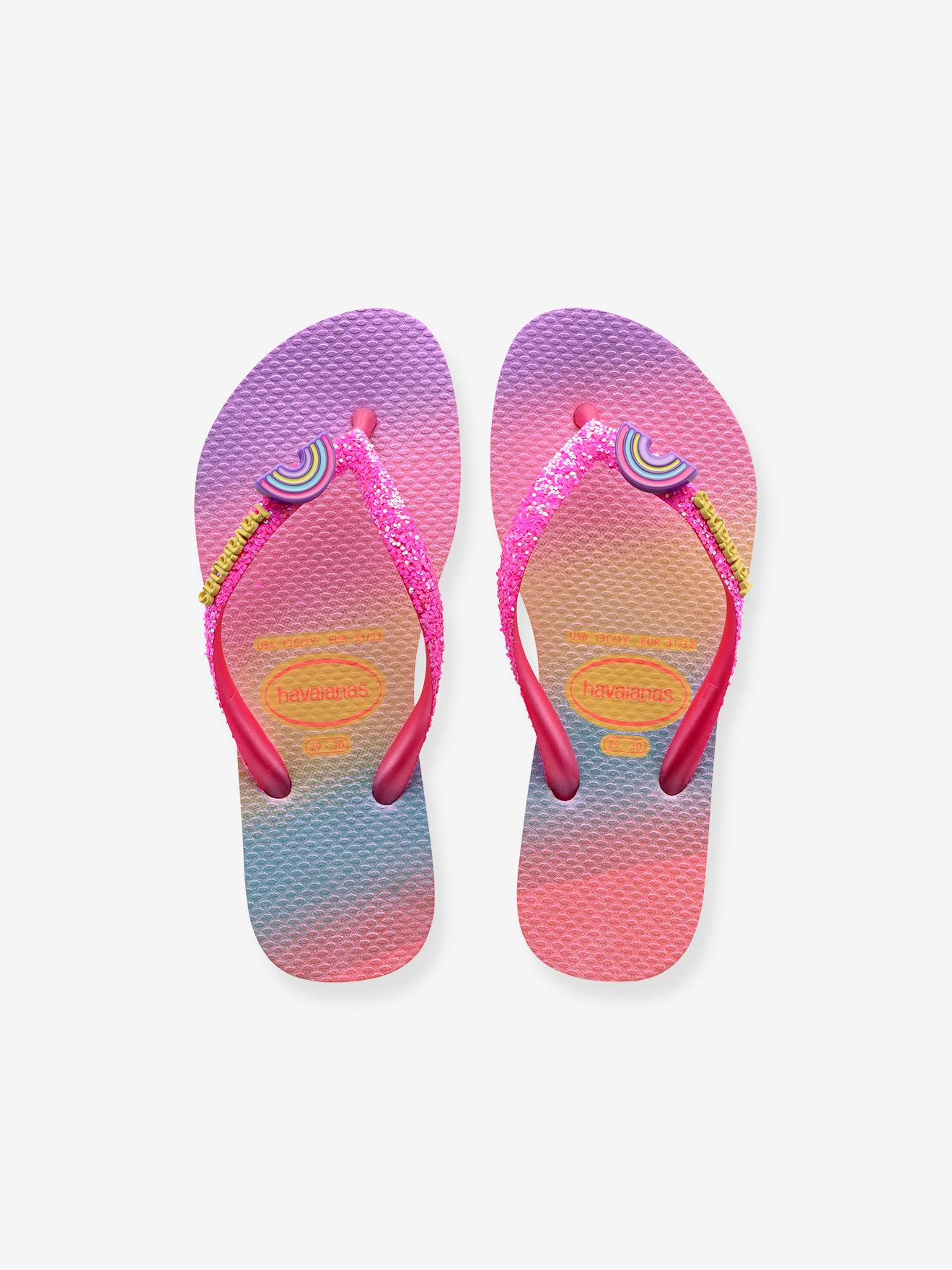 HAVAIANAS® infantis Slim Glitter Trendy rosa