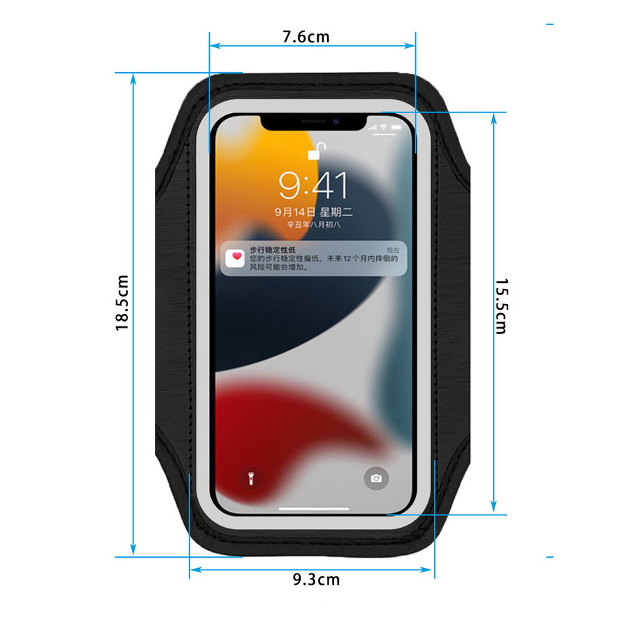 (15.5x7.6cm) Universal Neopren Sportarmband Ultra Thin 6.1