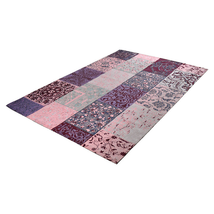 Patchwork vloerkleed - Delany Roze | Kunstzinnig