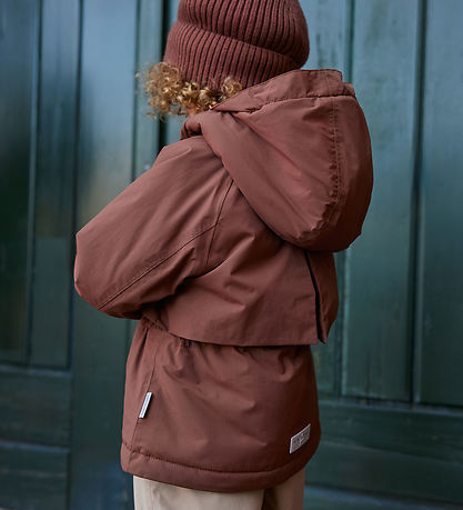Mini A Ture Vinterjakke - Algeana Fleece - Rootbeer Brown