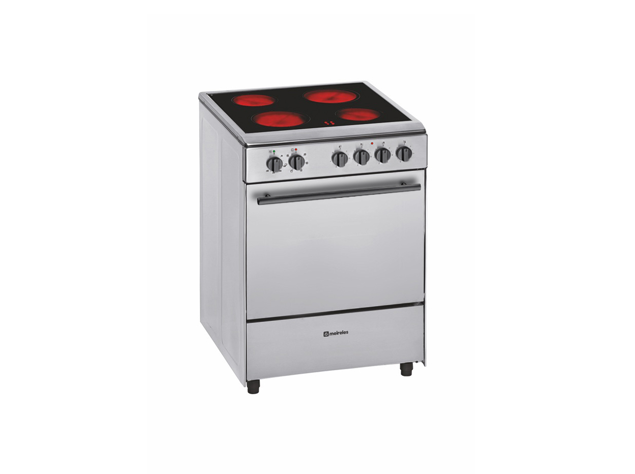 FOGAO VITROCERÂMICA MEIRELES E 604 X.1 INOX A 55L 60CM