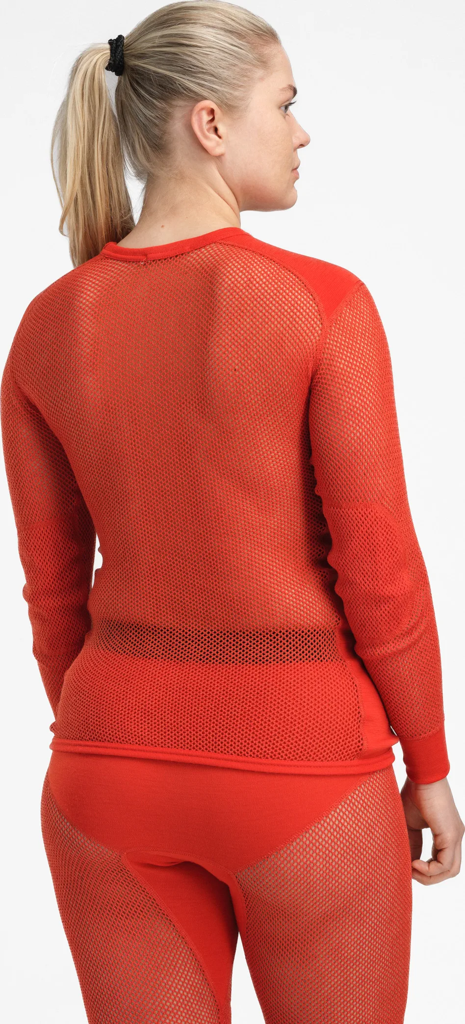 Aclima Women's WoolNet Crew Neck Poinciana