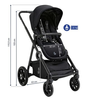 Beemoo Pro Multi 2 Sportsvogn, Coffee Black
