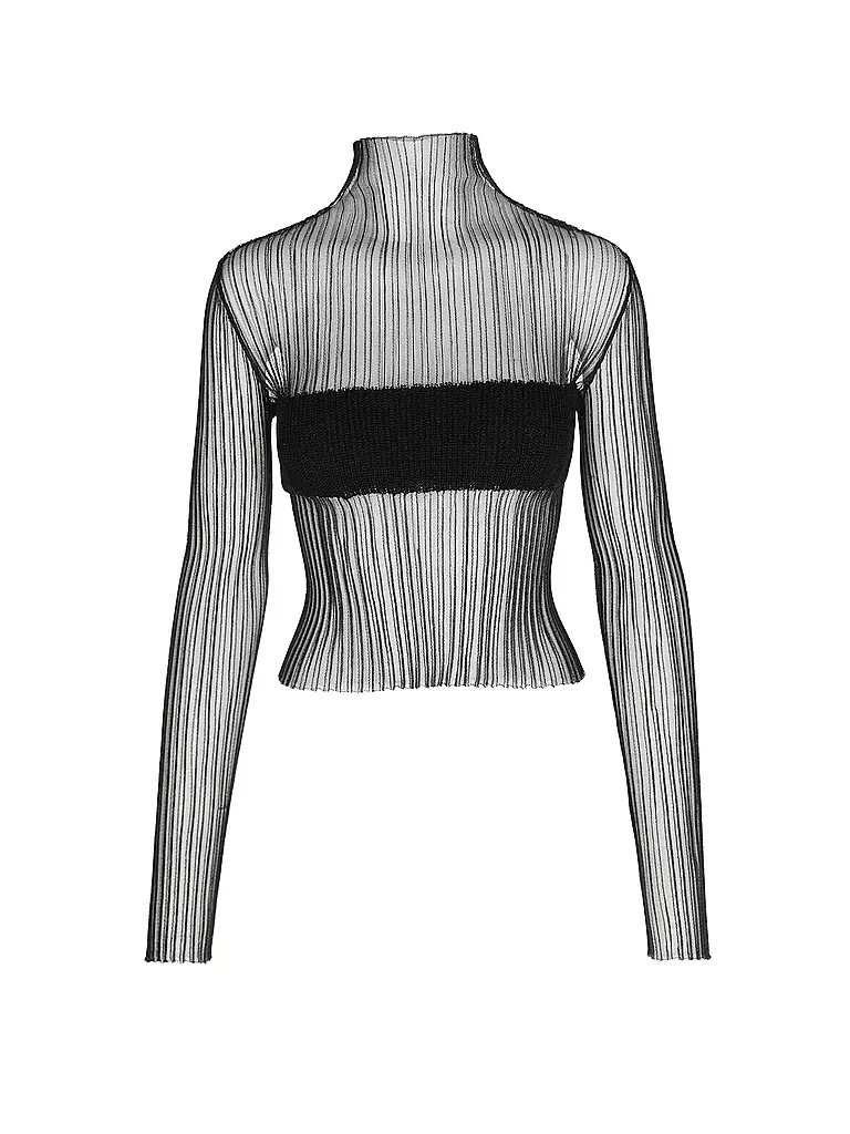 MSGM Langarmshirt schwarz