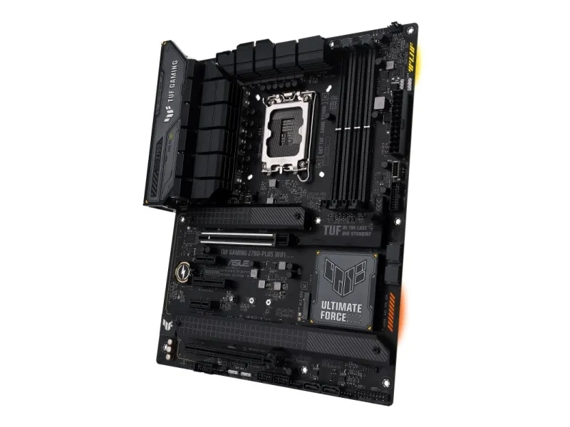 ASUS TUF GAMING Z790-PLUS WIFI - Bundkort - ATX - LGA1700 sokkel - Z790 Chipset - USB4, USB-C 3.2 Gen 2x2, USB-C 3.2 Gen2, USB 3.2 Gen 2, USB 3.2 Gen 1 - 2.5 Gigabit LAN, Wi-Fi 6E, Bluetooth - onboard grafik (CPU påkrævet) - HD Audio (8-kanaler)