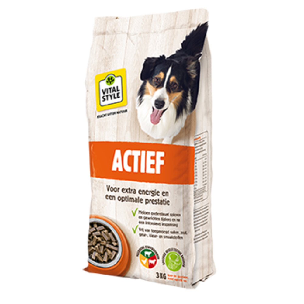 VITALstyle Hondenvoer Actief Hondenbrokken3 kg