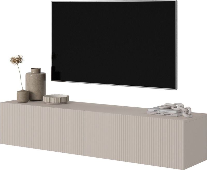 NADUVI - Vesper - TV-Meubel - Greige - Hout - Breedte 140 cm