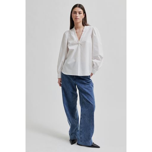 Second Female Calico Bluse, White, L