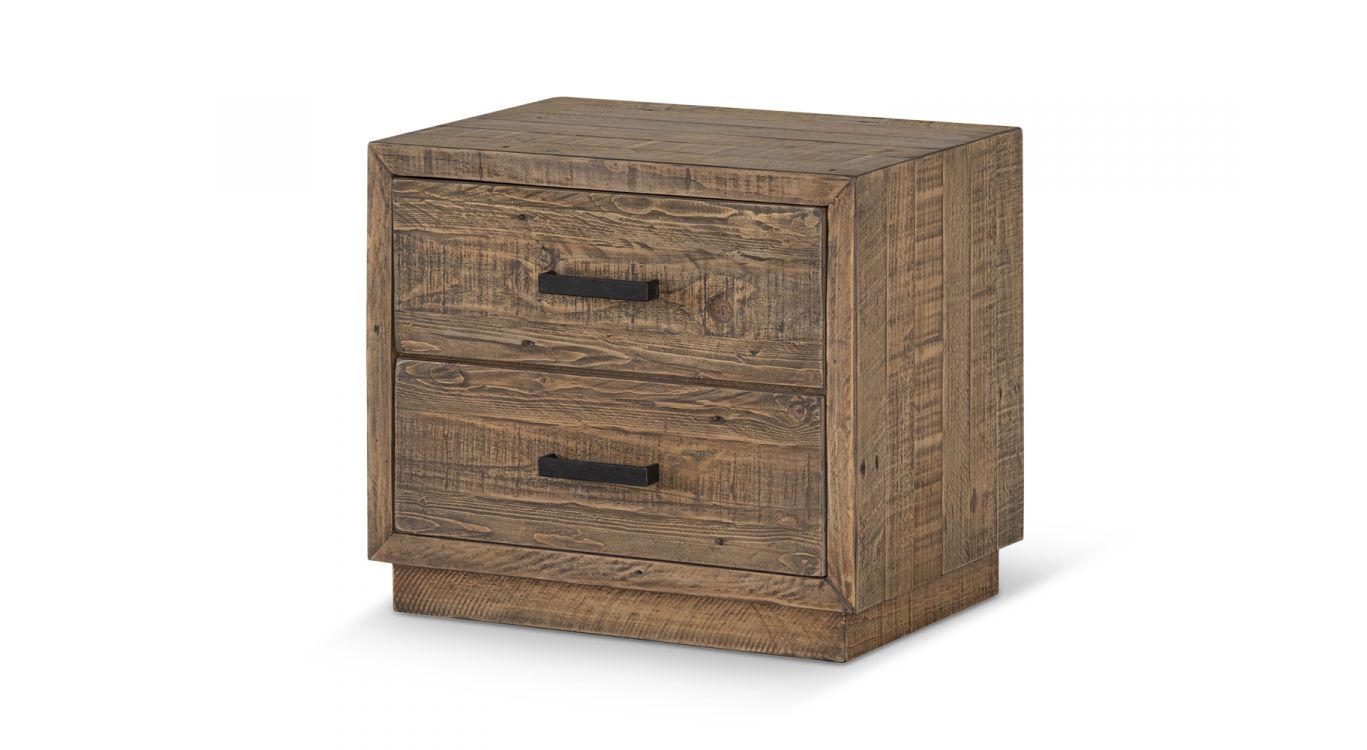 Table de chevet bois marron 61x40x53cm