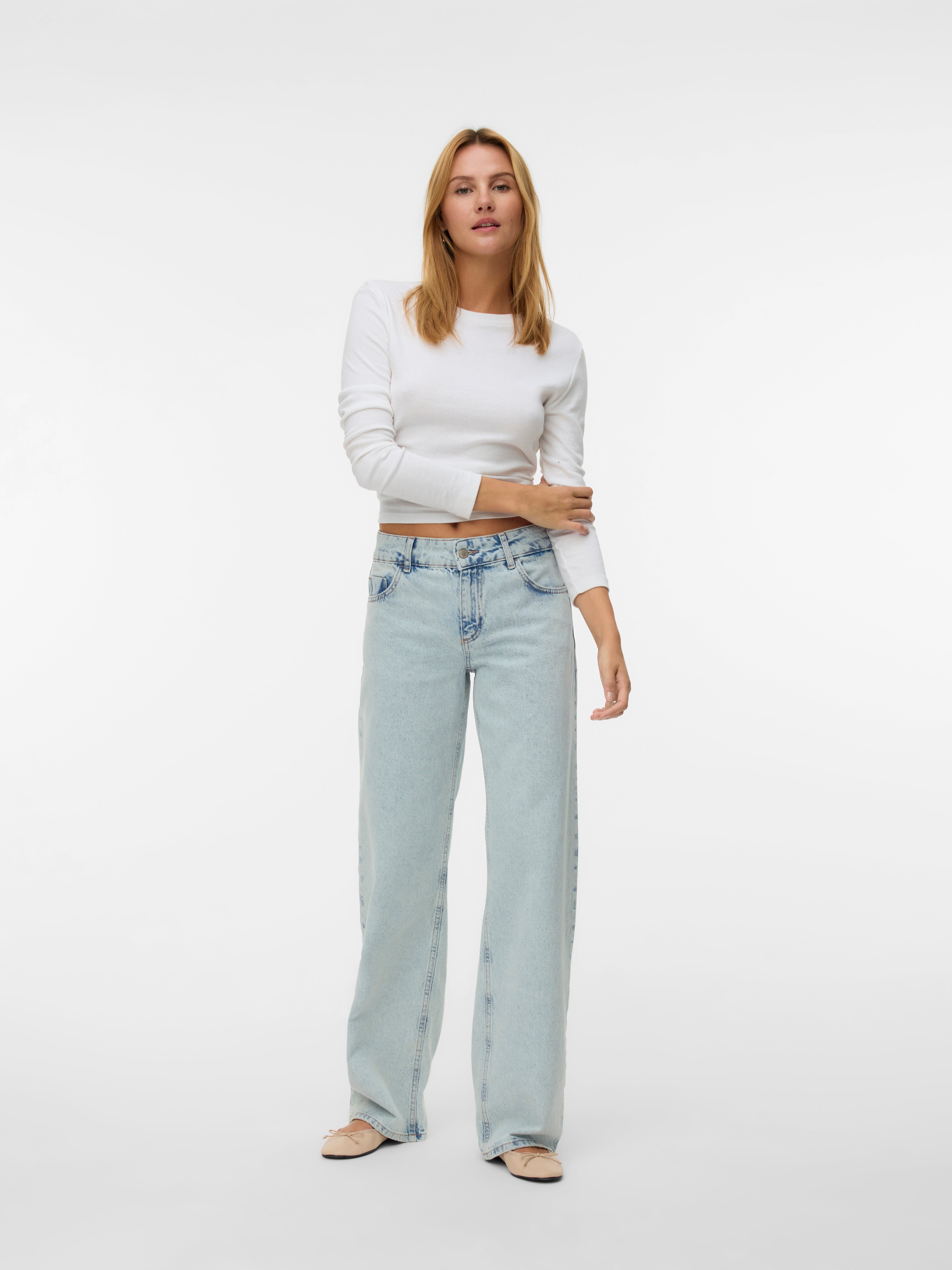 VMRANCY Mid rise Wide leg fit Jeans