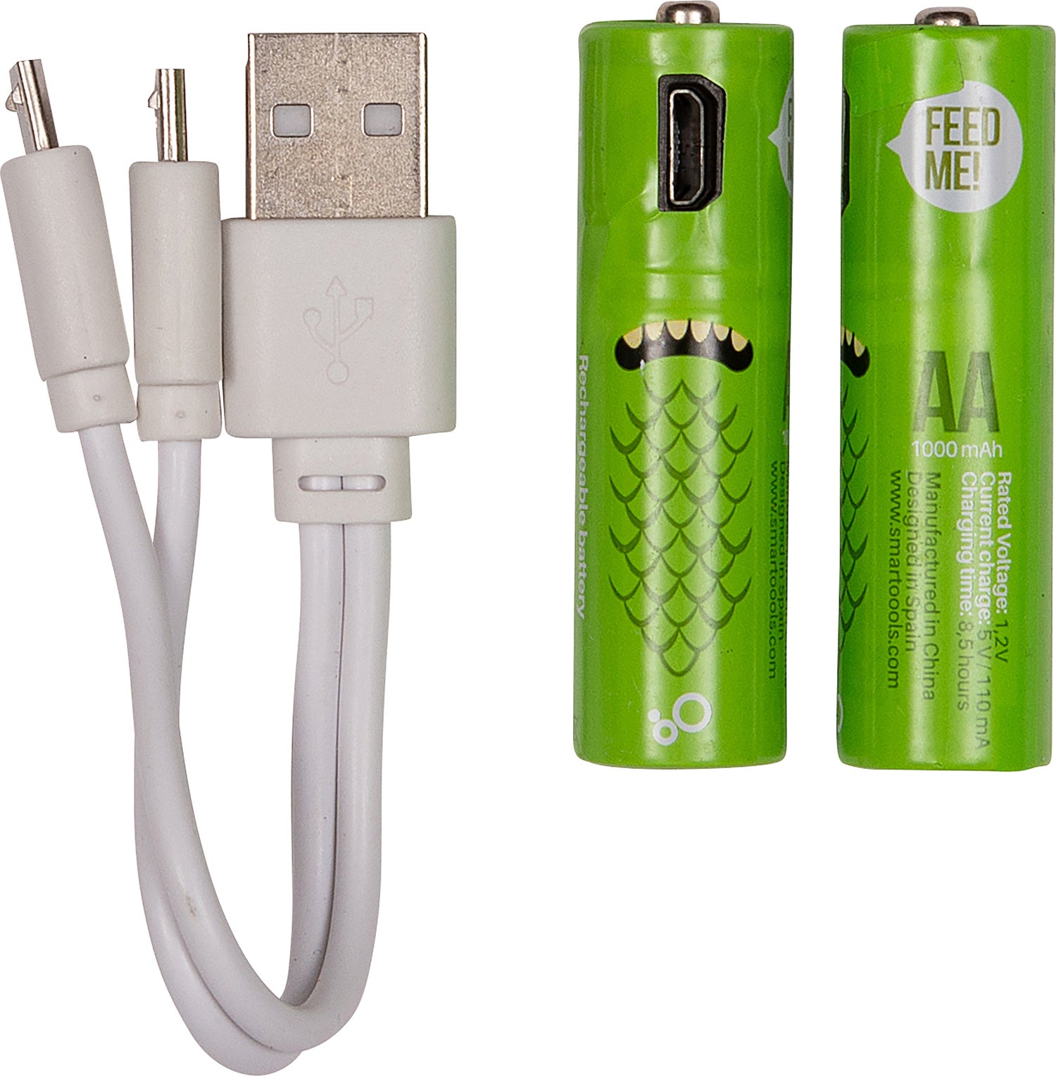 Intratuin oplaadbare batterij AA met USB kabel 2 stuks